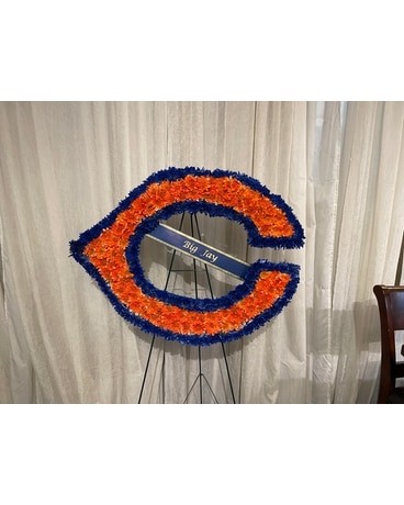 Bears Fan Funeral Arrangement