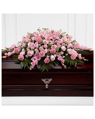 Rest Sweetly Casket Spray Funeral Casket Spray Flowers