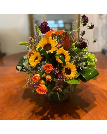 Darkened Days Flower Arrangement