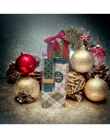 Let It Snow Treat Tower Gift Basket