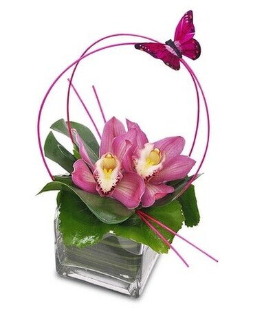 Artful Orchids Flower Arrangement
