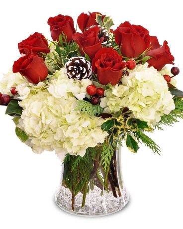 North Pole Noel Flower Arrangement