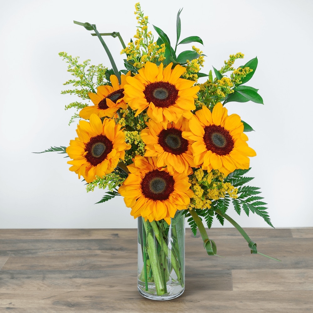 Sunflowers and Love Knots in Fort Dodge IA - Becker Florist