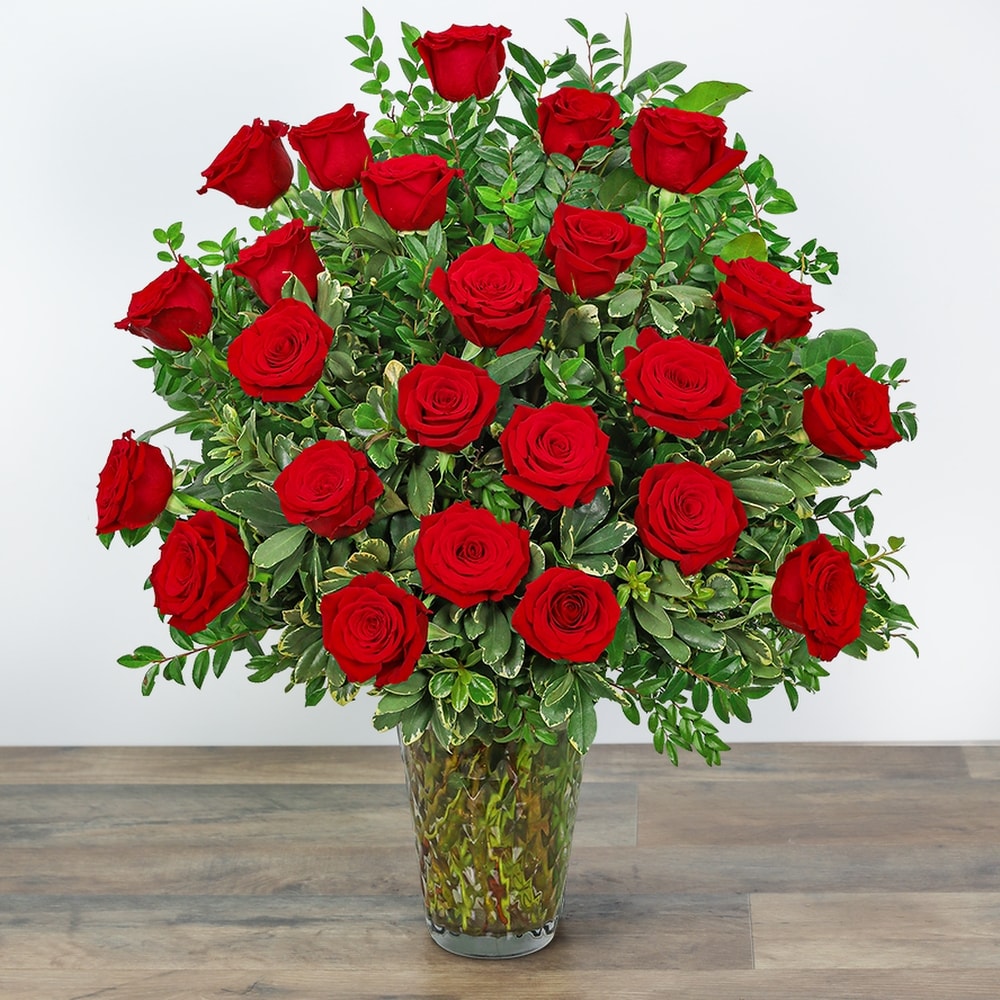 Two Dozen Elegant Red Roses in Plymouth MI - Vanessa's Flowers