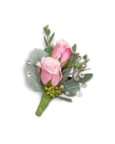 Glossy Boutonniere Flower Arrangement
