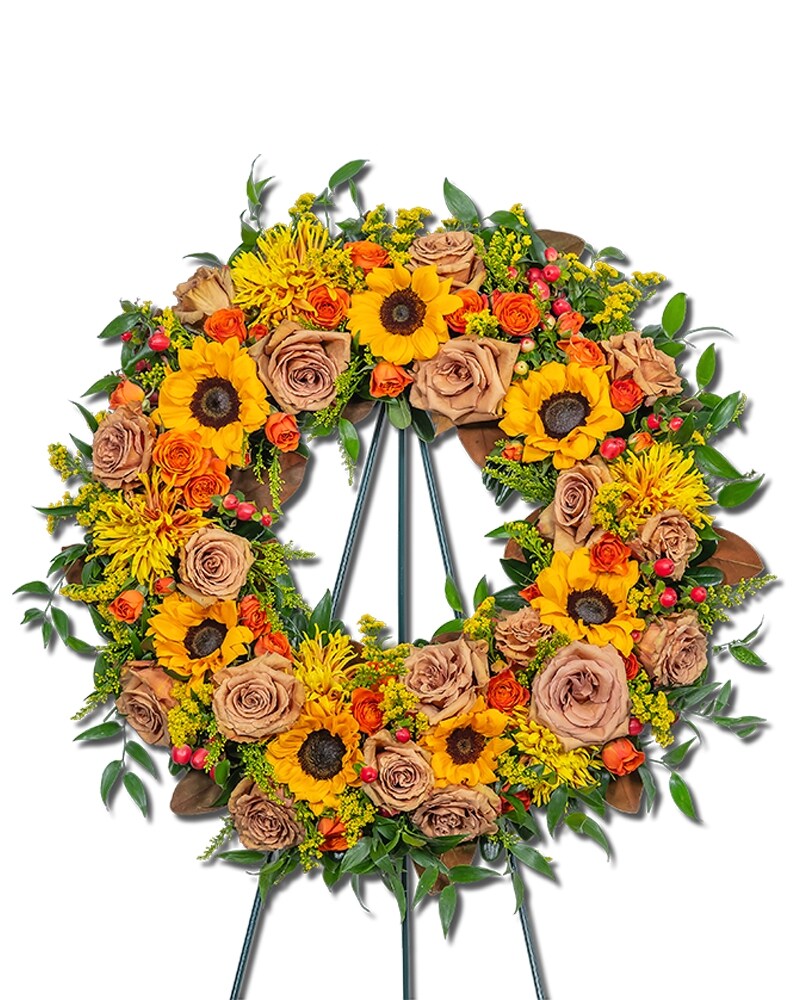 Sunset Serenade Wreath in Las Vegas NV - Flowers By Michelle