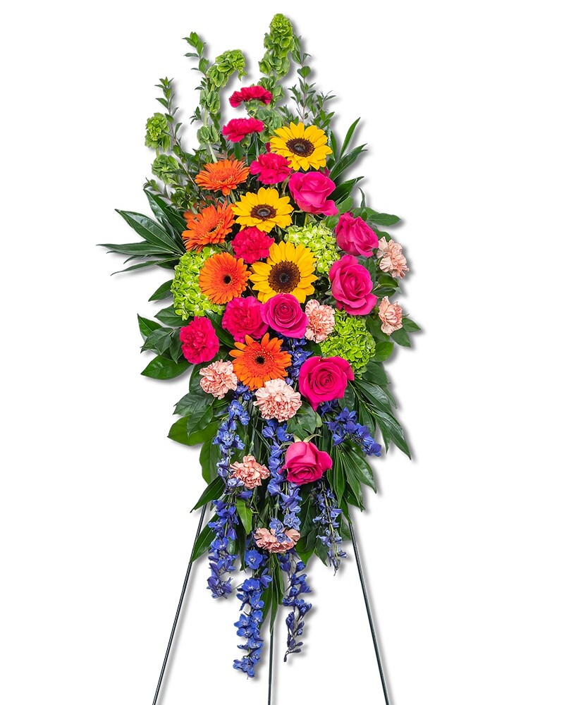 Forever Blooming Bright Standing Spray in Plymouth MI - Vanessa's