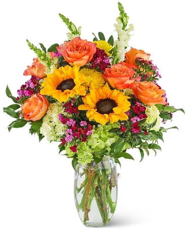 Stunning Seasonal Blooms Flower Arrangement