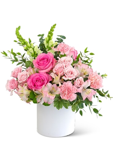 Pink Rose Garden Flower Arrangement