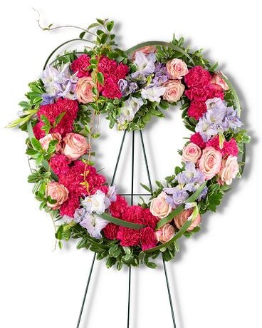 Forever Rejoicing Heart Flower Arrangement