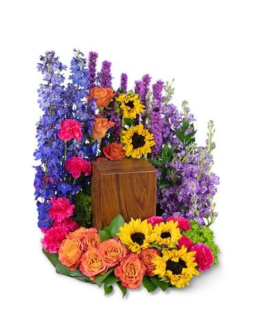 Treasured Memories Surround Flower Arrangement