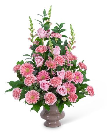 Forever Adored Urn Flower Arrangement