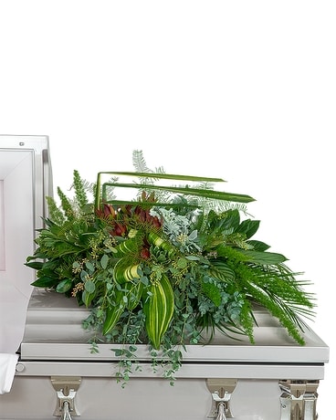 Beloved Botanics Casket Spray Flower Arrangement