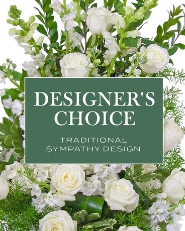 Designer's Choice - Traditional Sympathy Design Flower Arrangement