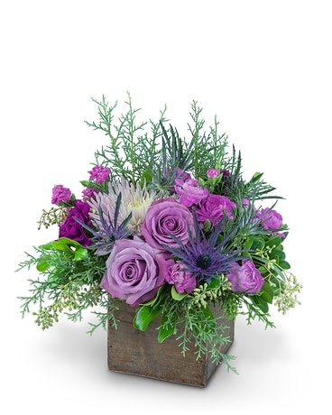 Holiday Amethyst Flower Arrangement