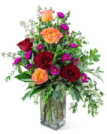Fiery Flamenco Flower Arrangement