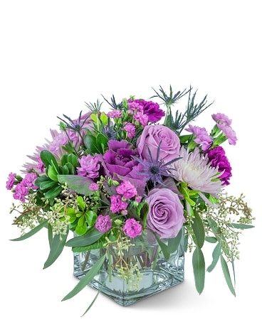 Amethyst Prism Flower Arrangement