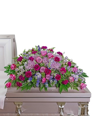 Gracefully Majestic Casket Spray Funeral Casket Spray Flowers