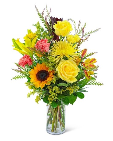 Sun-Kissed Solace Flower Arrangement
