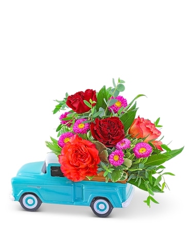 Flamenco Chevy Pickup Flower Arrangement
