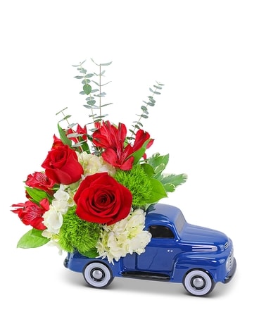 Classic Ford Pickup Flower Arrangement