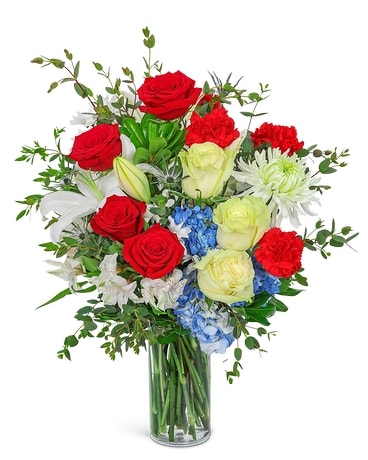 With Pride and Honor Flower Arrangement