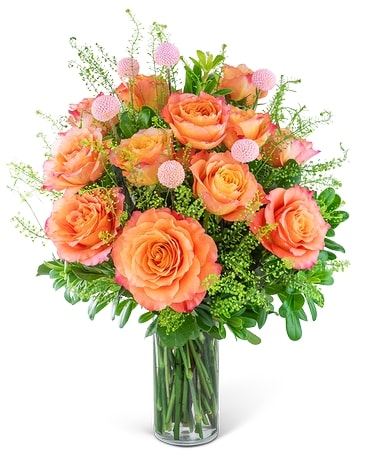 One Dozen Free Spirit Rose Symphony Flower Arrangement