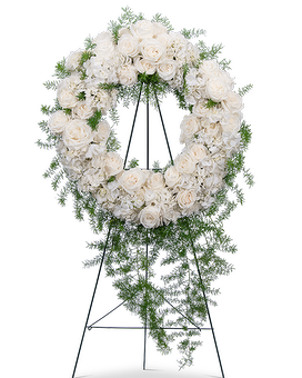 Eternal Peace Wreath Flower Arrangement