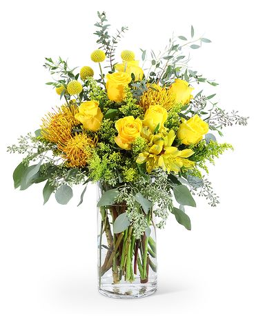 Yellow Vibrance Flower Arrangement