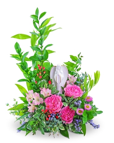 Guardian Angel Keepsake Flower Arrangement
