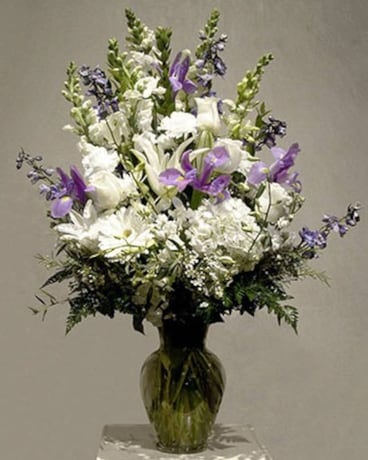 Blue Mix Vase Flower Arrangement