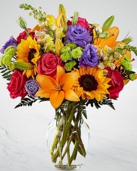 Autumn Mix Vase Flower Arrangement