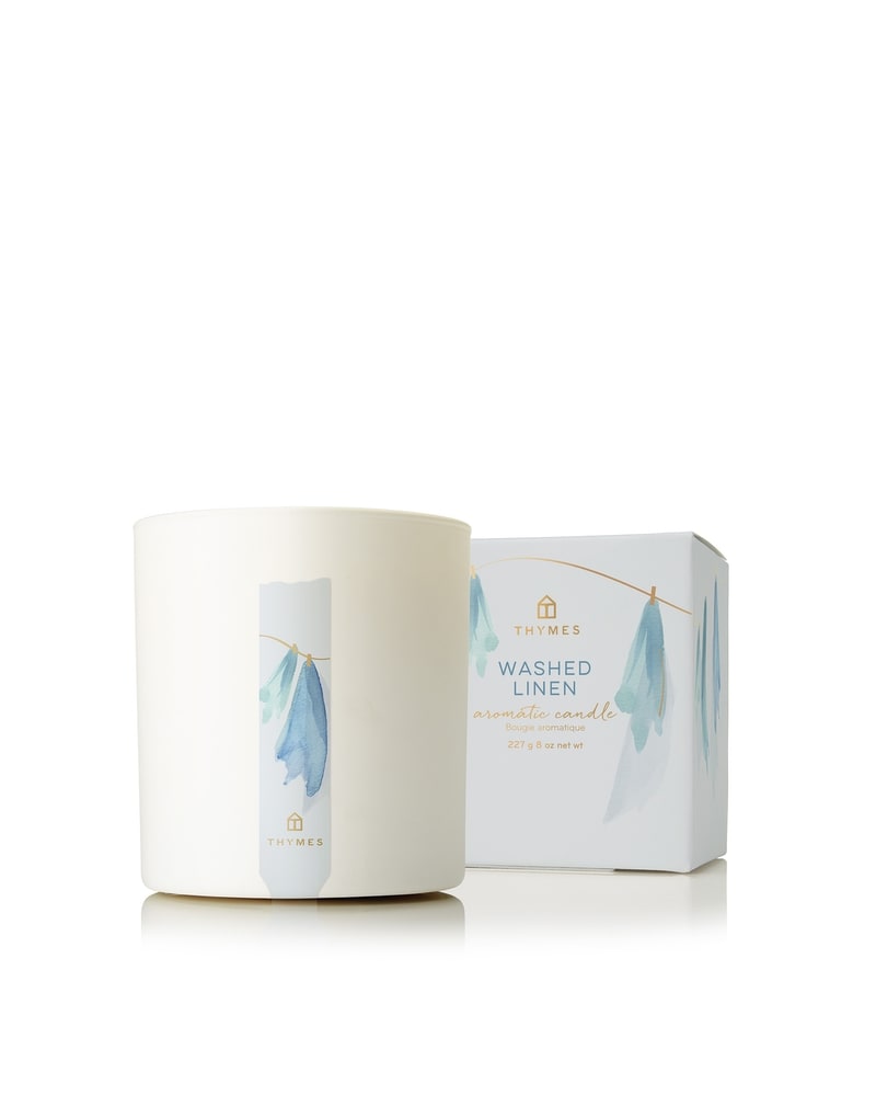Thymes Washed Linen Poured Candle - Thumbnail 3