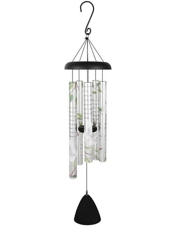 Comfort and Peace Wind Chime Flower Arrangement