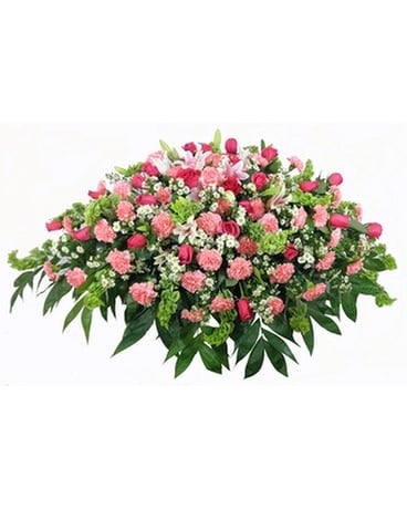 Love's Garden Casket Spray Flower Arrangement