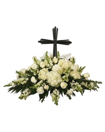 Faith Casket Spray Funeral Casket Spray Flowers
