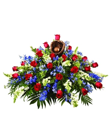 Sports Enthusiast Casket Spray Funeral Casket Spray Flowers