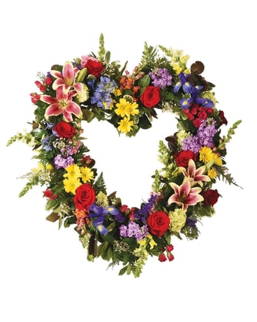 Gardening Standing Heart Sympathy Arrangement