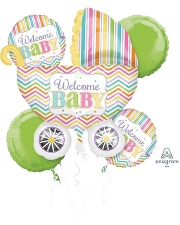 new baby balloon bouquet