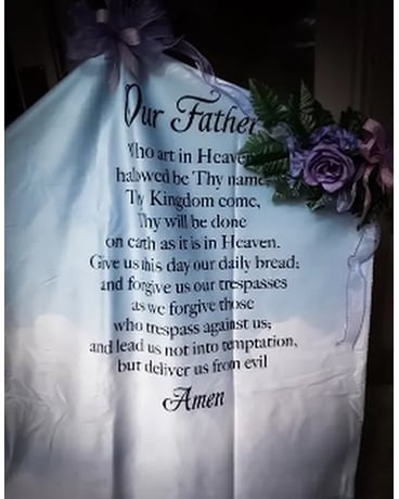 Prayer Blanket (The Lord's Prayer) Flower Arrangement