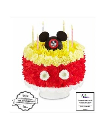 Disney Mickey Mouse Flower Cake Flower Arrangement
