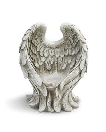 Angel Wings Candle Holder Flower Arrangement