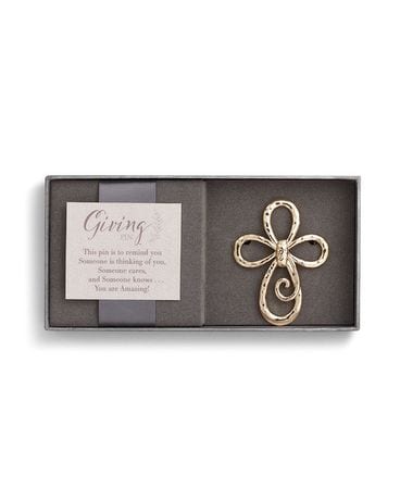Gold Cross Giving Pin Gifts