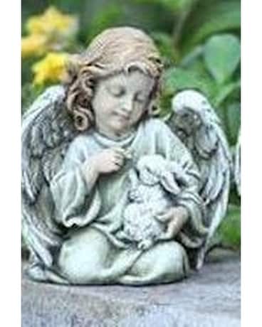 Angel Girl with Bunny Gifts