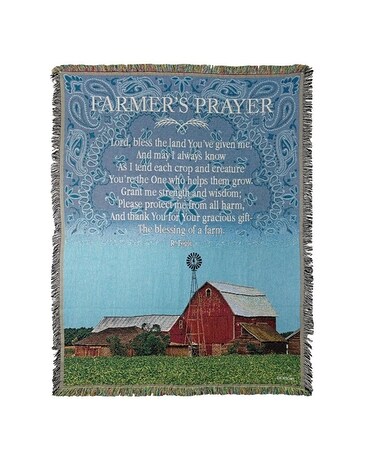 Farmers Prayer Tapestry Throw Gifts