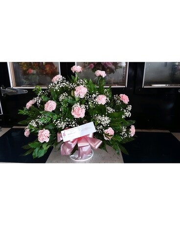 Sympathy Basket Flower Arrangement