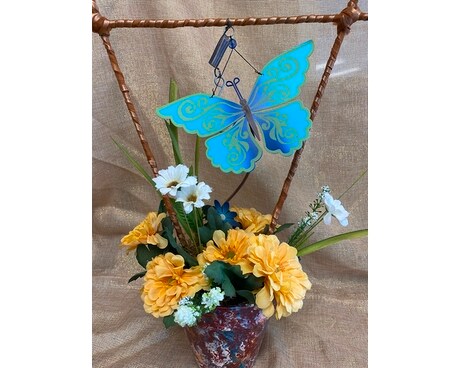 Hanging Blue Butterfly