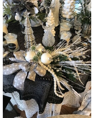 White Christmas Flower Arrangement