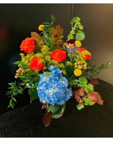 Legacy’s Fall Abstract Flower Arrangement