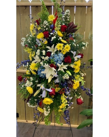 Legacy’s Beautiful Life Standing Spray in Pineville LA - Legacy Floral ...